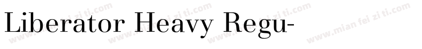 Liberator Heavy Regu字体转换
